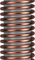 Close-up of the copper coil in Paragard